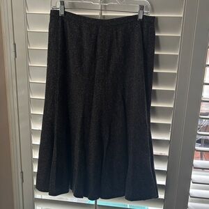 Jones New York Charcoal A-Line Wool Blend skirt